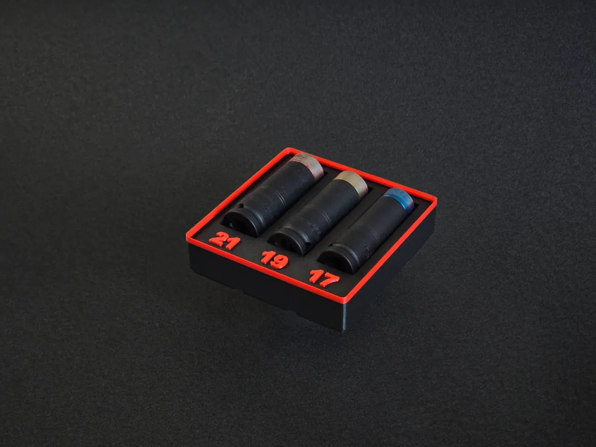 Impact Socket Gridfinity, photo 3 of 3 - Impact Socket Gridfinity Storage & Organisation