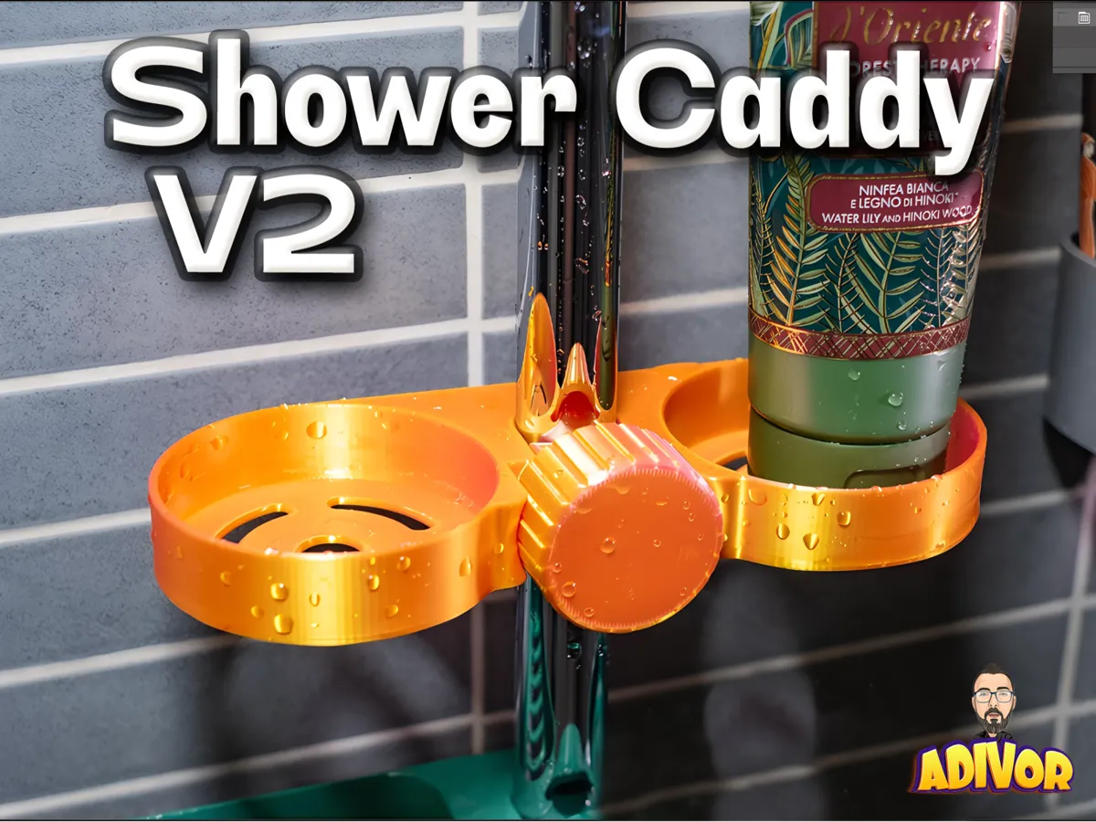 Shower Caddy V2, Soap & Shampoo Holder