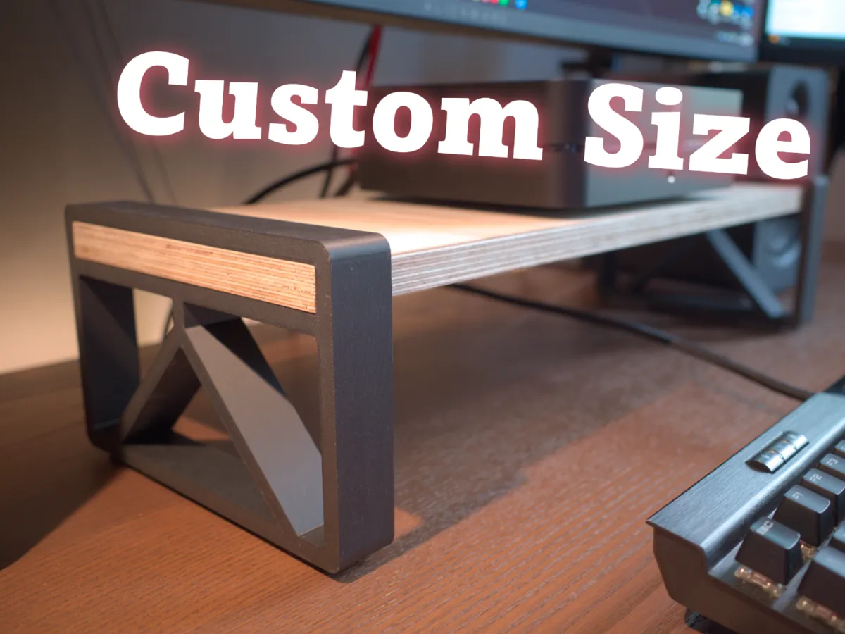Monitor Riser - Shelf Legs - Custom Parametric