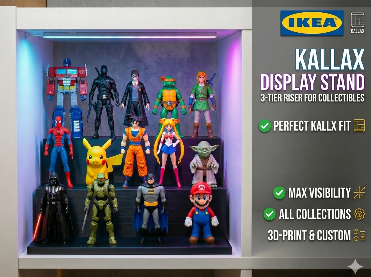 Kallax Action Figure Display Stand