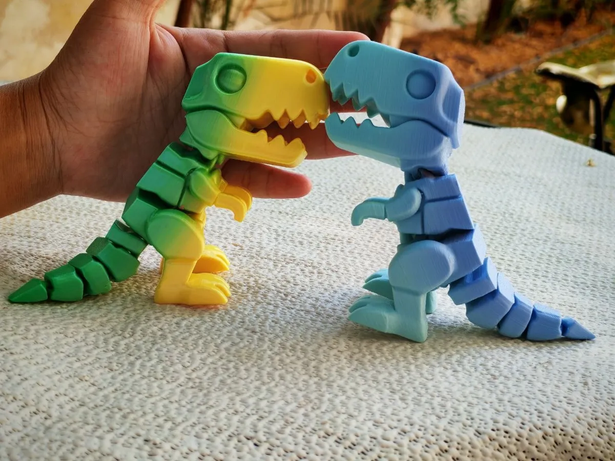 Flexi Articulated T-Rex, photo 3 of 4 - Flexi Articulated T-Rex Miniatures