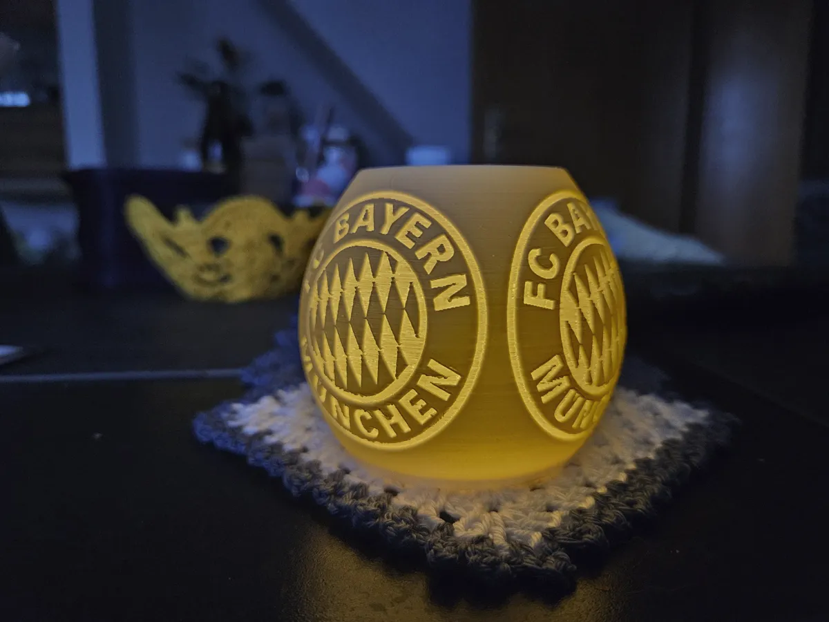 FC Bayern Teelicht Tealight, photo 3 of 3 - FC Bayern Teelicht Tealight Home Decor Items