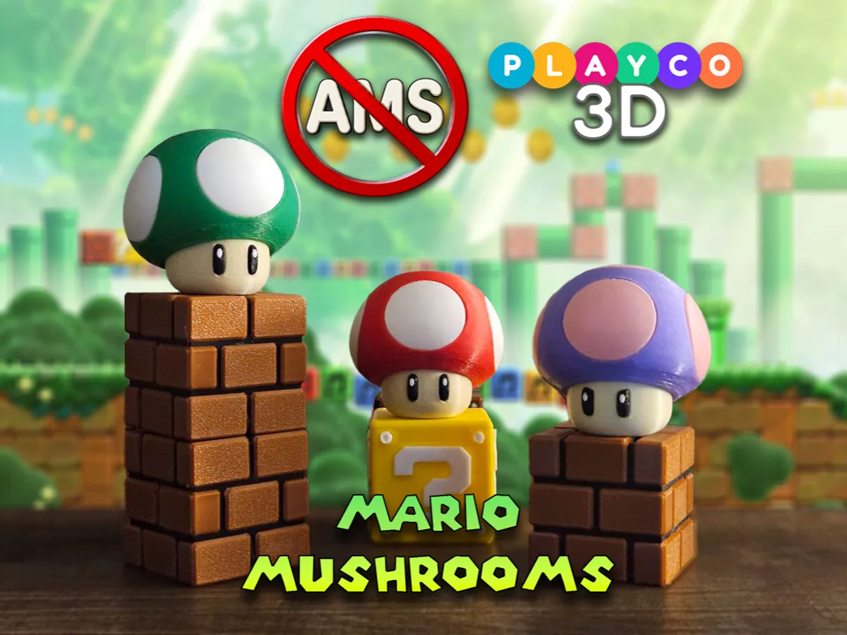 Super Mario Power and Poison Mushroom Multi Part
