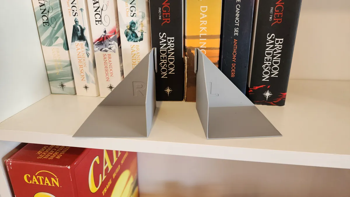 INVISIBLE BOOK END! Holder., photo 3 of 4 - INVISIBLE BOOK END! Holder. Household