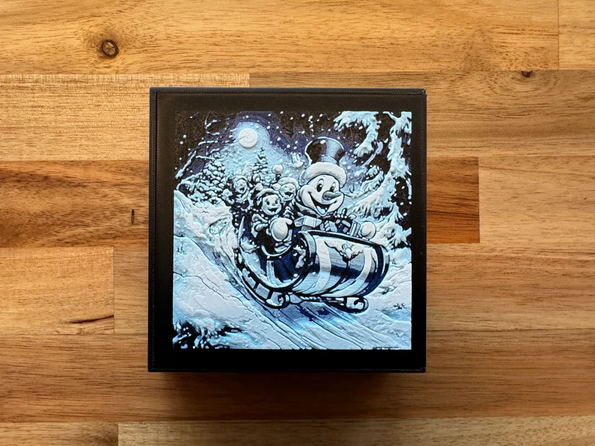 Frosty the Snowman - Sledding - Puzzle & Box Lid, photo 4 of 4 - Frosty the Snowman - Sledding - Puzzle & Box Lid Toys & Games