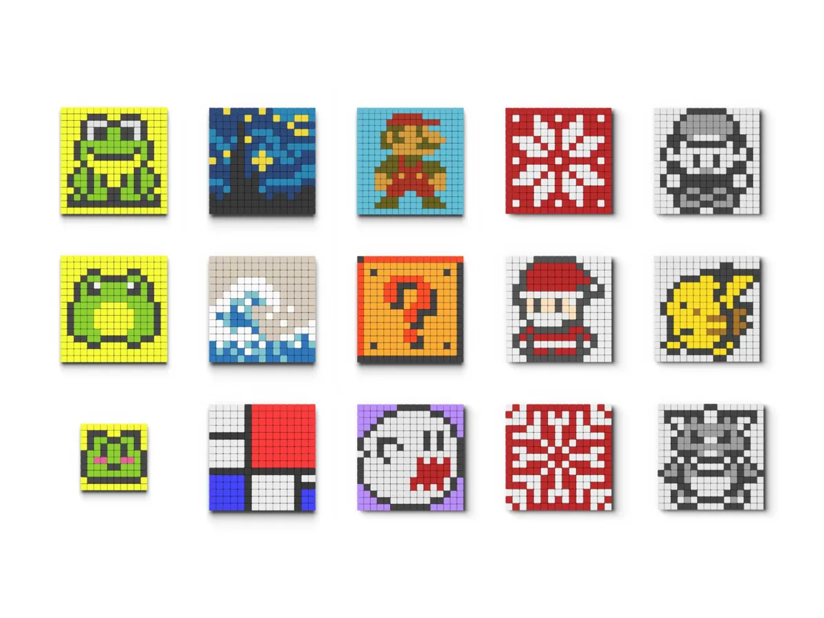 Pixel Art Chainmail Fabric Piece, photo 3 of 4 - Pixel Art Chainmail Fabric Piece Home Decor Items