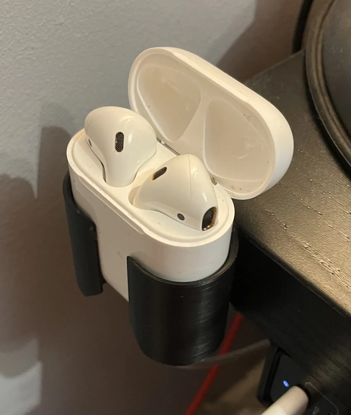 Apple AirPods case on IKEA desk mount - AirPods Cases, in stock