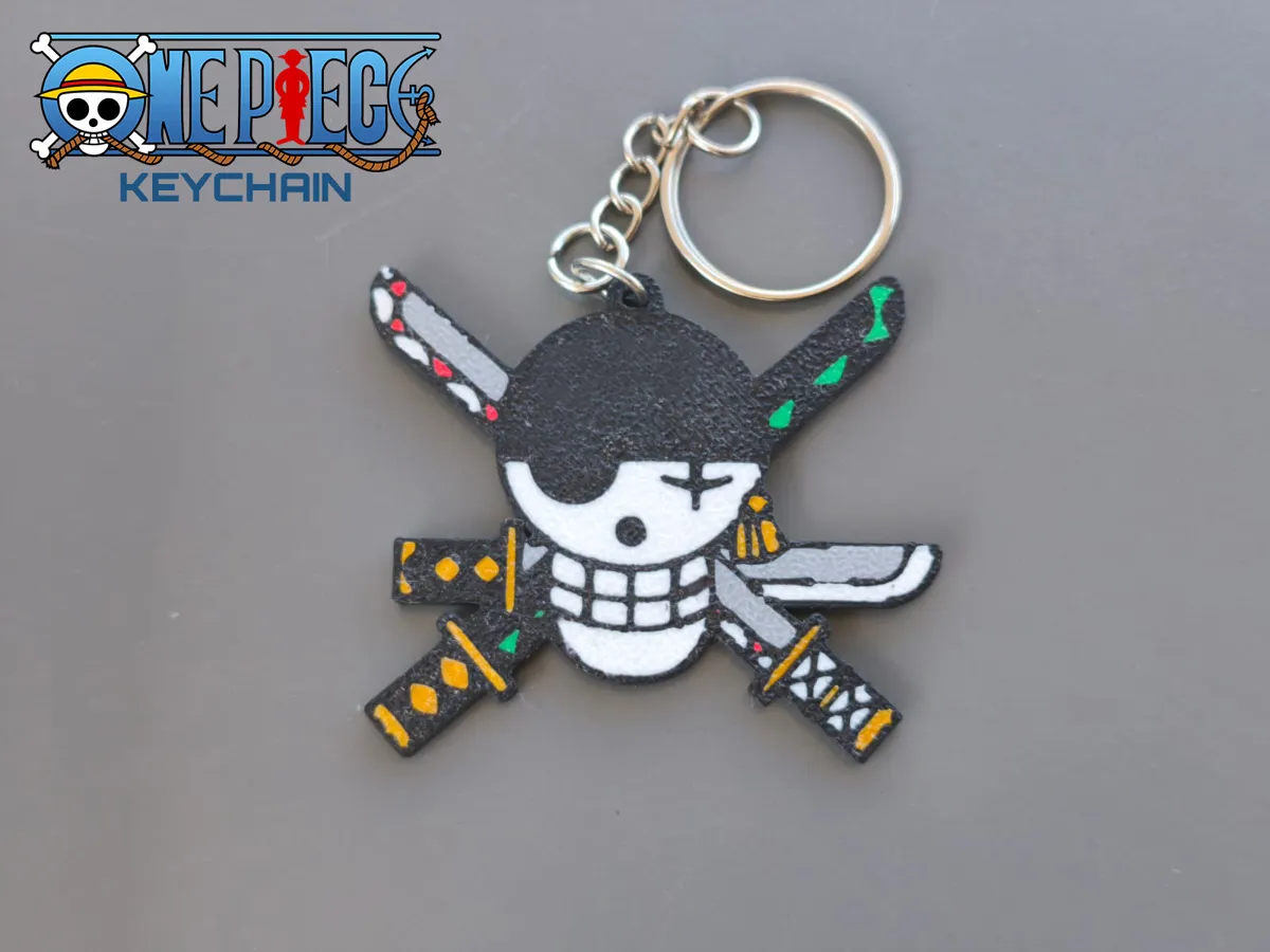 One Piece Kaychain- Zoro Roger