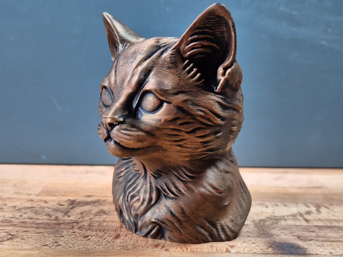 Kitten Cat Bust Model