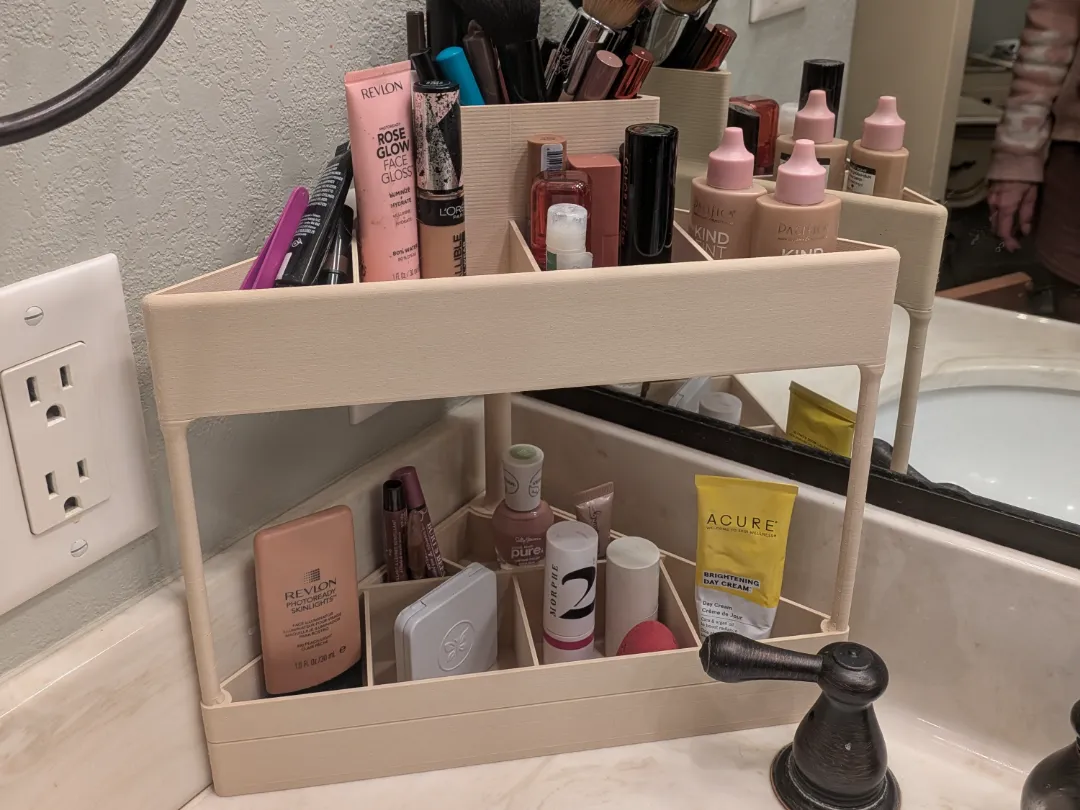Makeup / Bathroom Two Tier Organizer