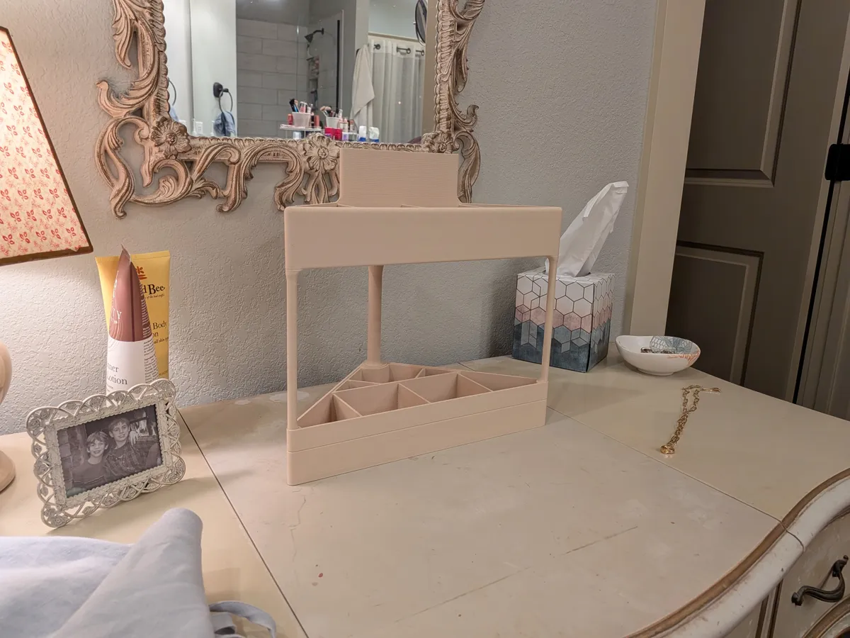 Makeup / Bathroom Two Tier Organizer, photo 3 of 4 - Makeup / Bathroom Two Tier Organizer Bath & Personal Care