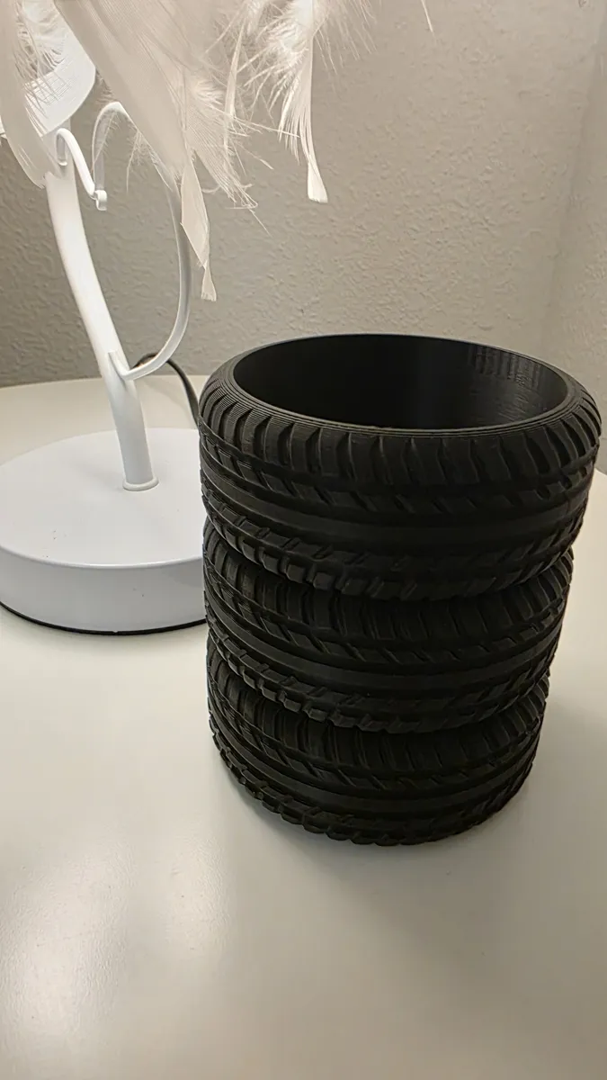 Car tire cup, pen holder, photo 4 of 4 - Car tire cup, pen holder Desk & Office