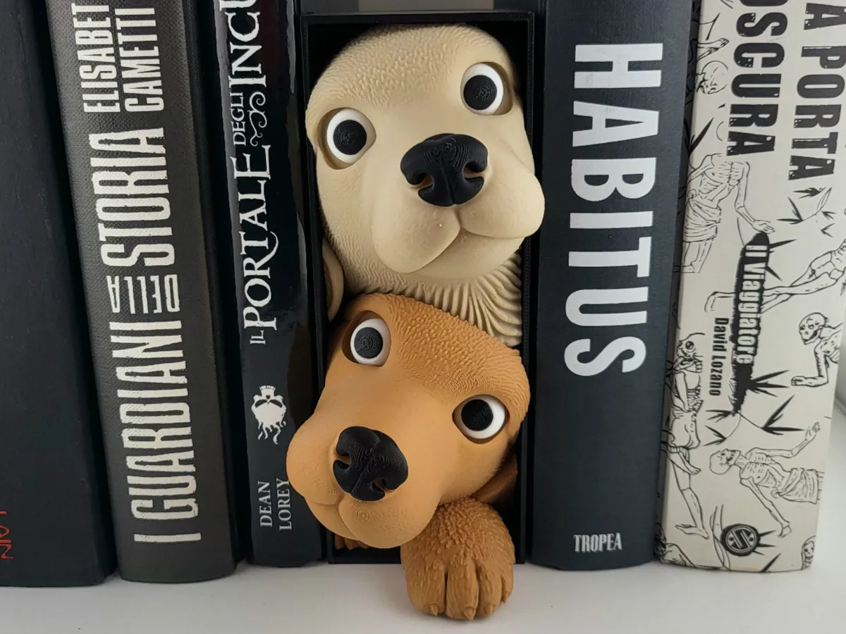 Dog Friends Book Nook , Shelf Insert Book