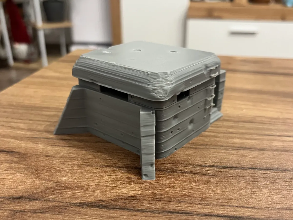 WW2 Concrete Bunker - wargaming tabletop terrain