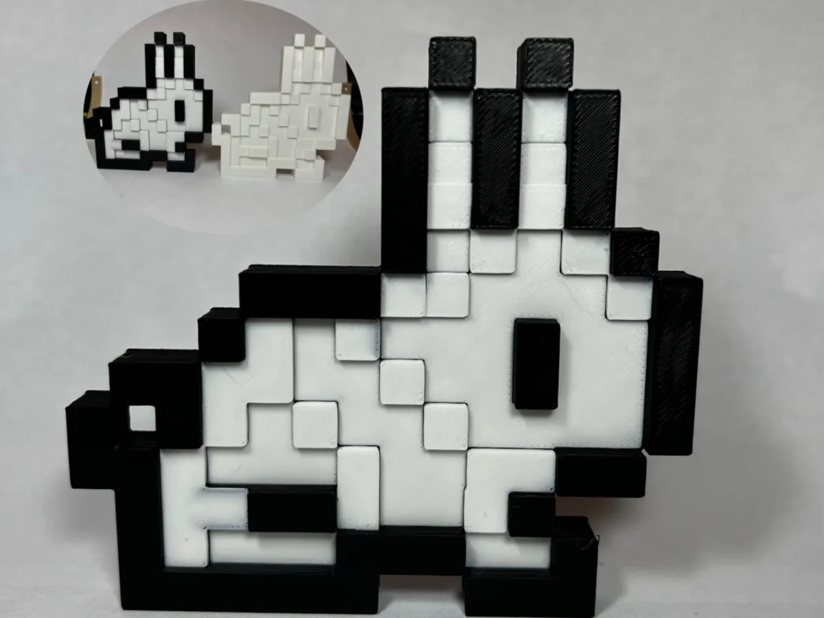 Terraria Bunny Pixel Art Decor