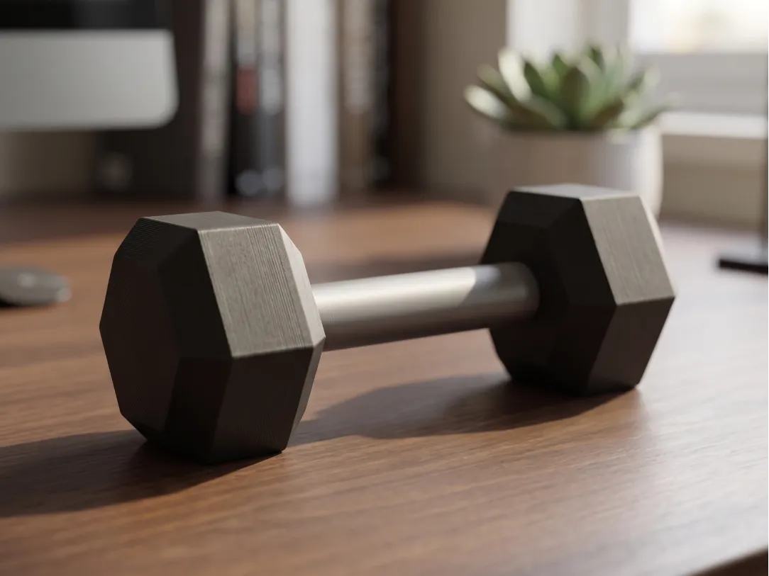 Minimalist Decorative Dumbbell, Desktop Gym Art