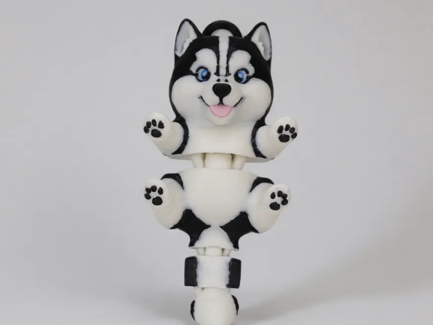 Siberian Husky Keychain