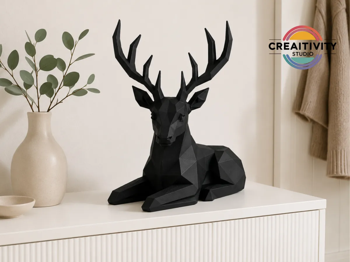 Low Poly - Hirsch "Fjorn" - Free Commercial Use
