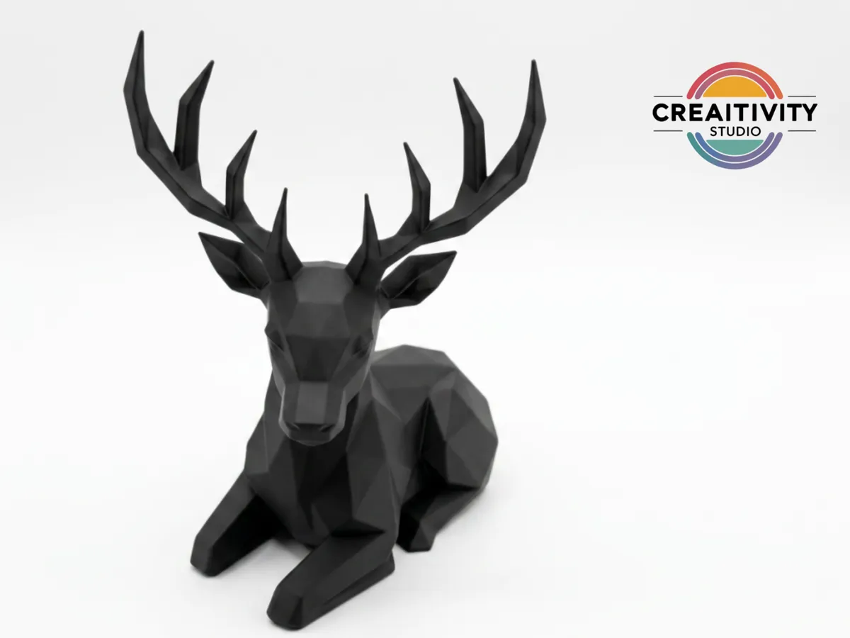 Low Poly - Hirsch "Fjorn" - Free Commercial Use, photo 3 of 4 - Low Poly - Hirsch "Fjorn" - Free Commercial Use Figurines & Collectibles