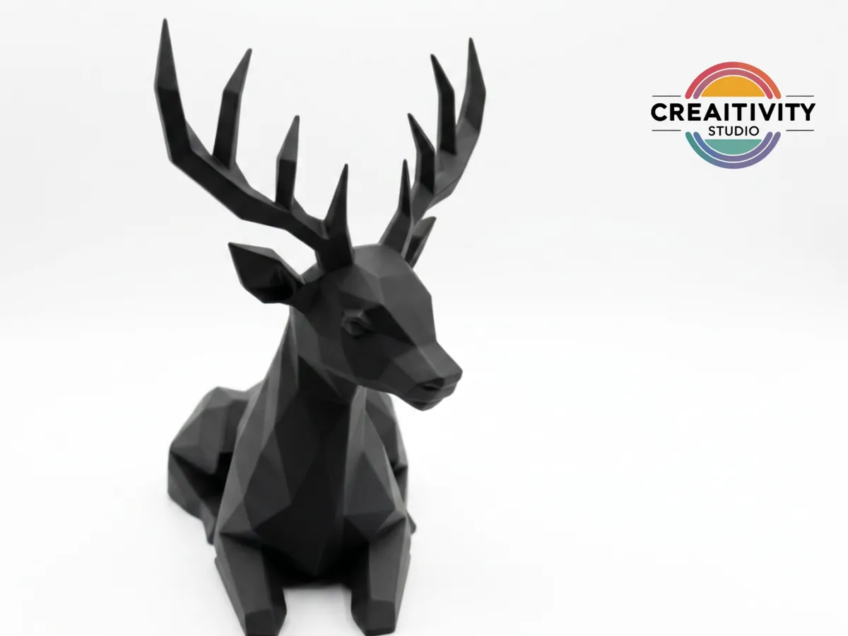 Low Poly - Hirsch "Fjorn" - Free Commercial Use, photo 4 of 4 - Low Poly - Hirsch "Fjorn" - Free Commercial Use Figurines & Collectibles