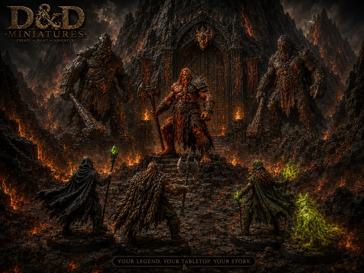 DnD Fantasy Fire Giant miniature, photo 2 of 4 - DnD Fantasy Fire Giant miniature Miniatures