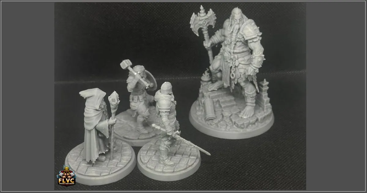 DnD Fantasy Fire Giant miniature, photo 4 of 4 - DnD Fantasy Fire Giant miniature Miniatures