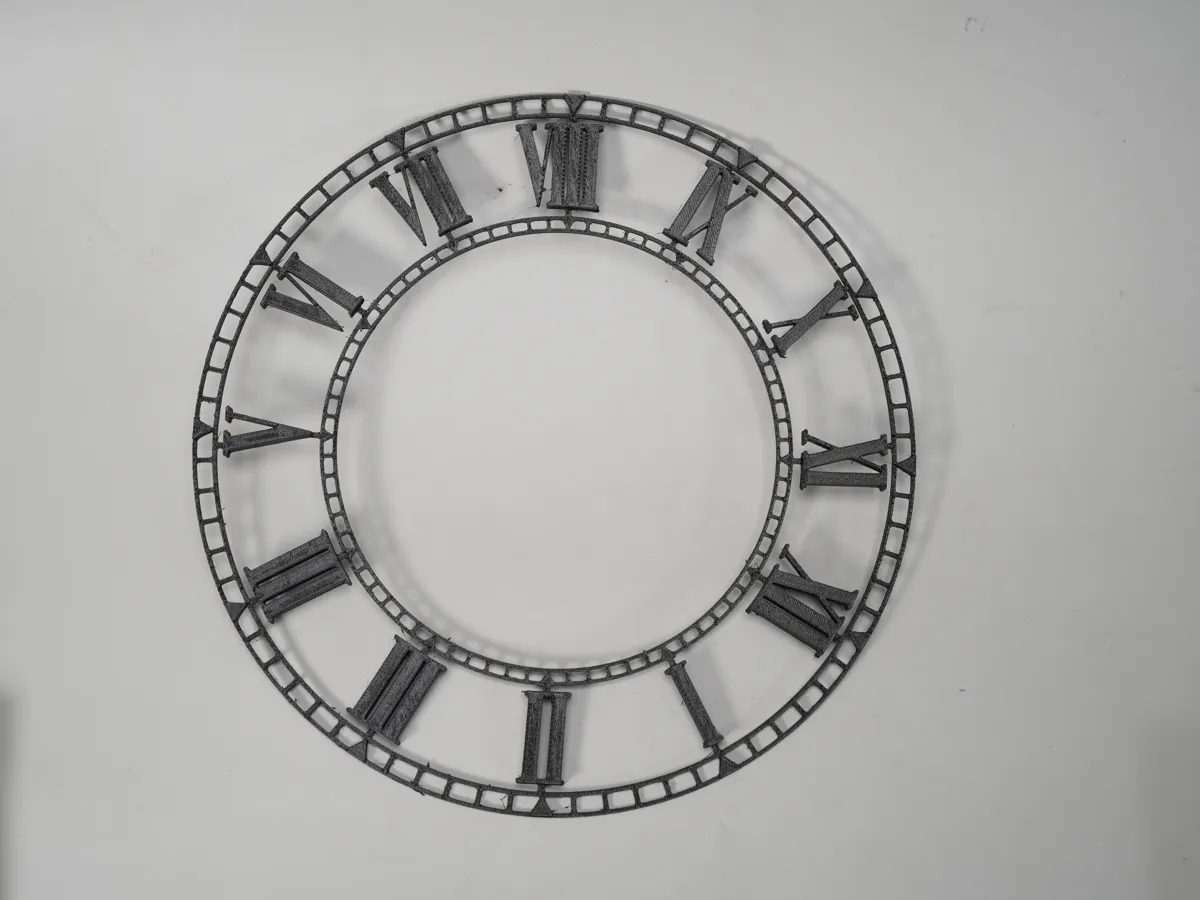 Modern Vintage Roman Numeral Clock Frame | Face, photo 2 of 4 - Modern Vintage Roman Numeral Clock Frame | Face Household
