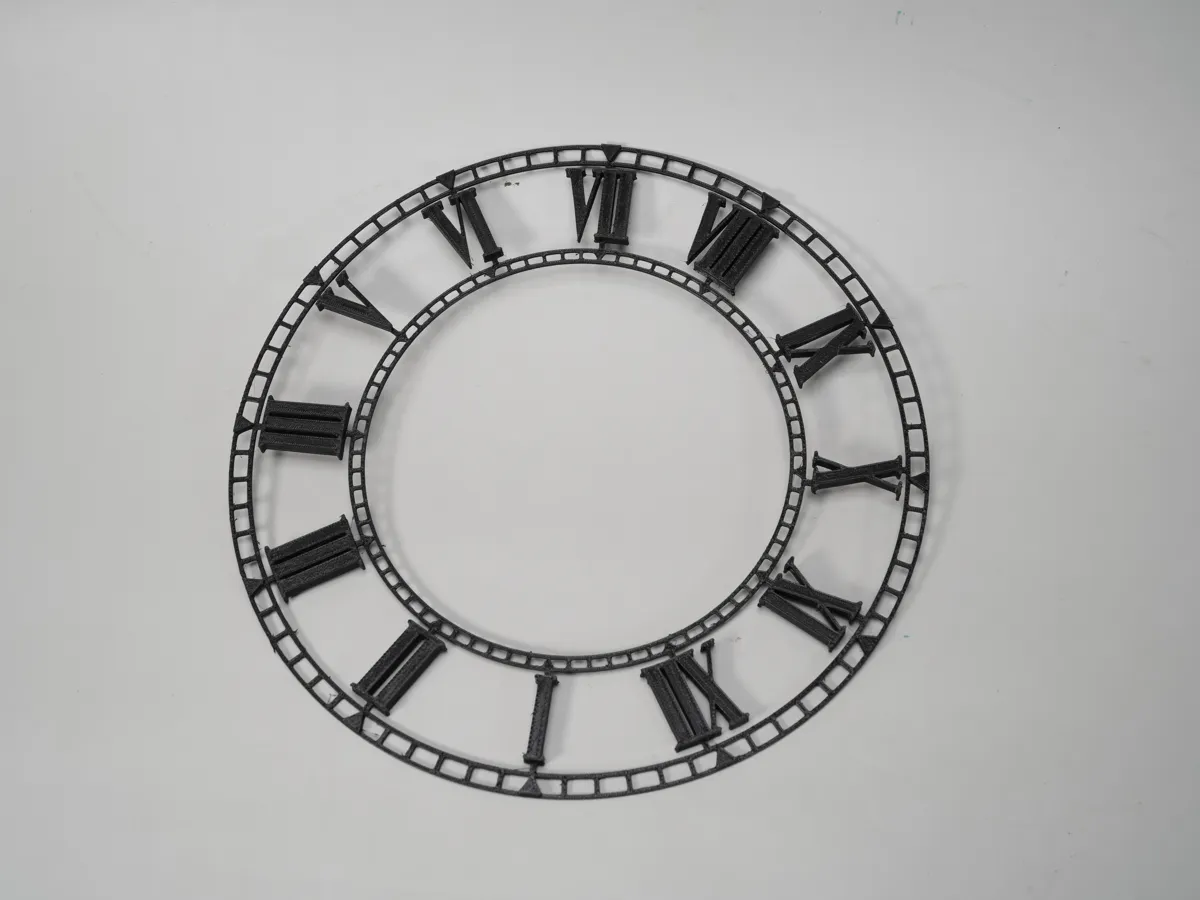 Modern Vintage Roman Numeral Clock Frame | Face, photo 3 of 4 - Modern Vintage Roman Numeral Clock Frame | Face Household