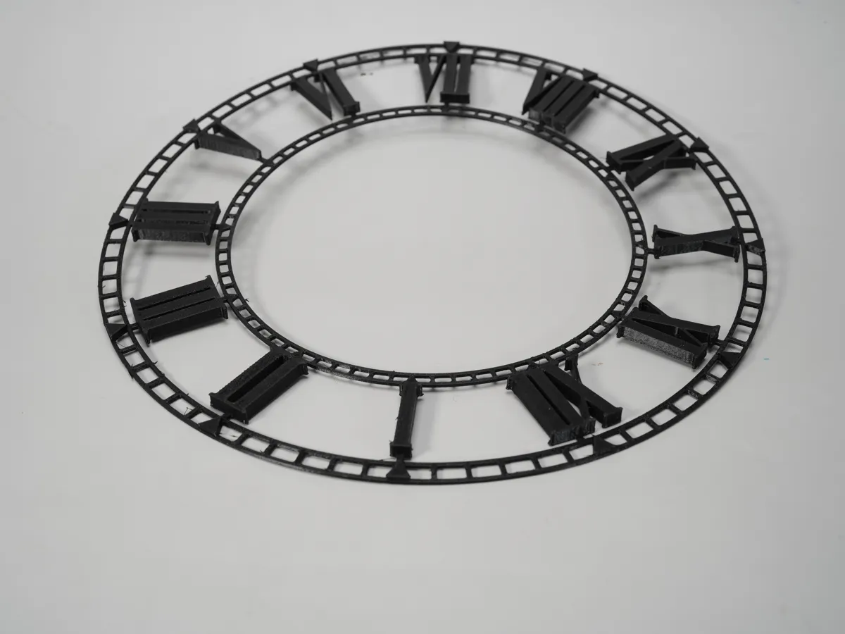 Modern Vintage Roman Numeral Clock Frame | Face, photo 4 of 4 - Modern Vintage Roman Numeral Clock Frame | Face Household