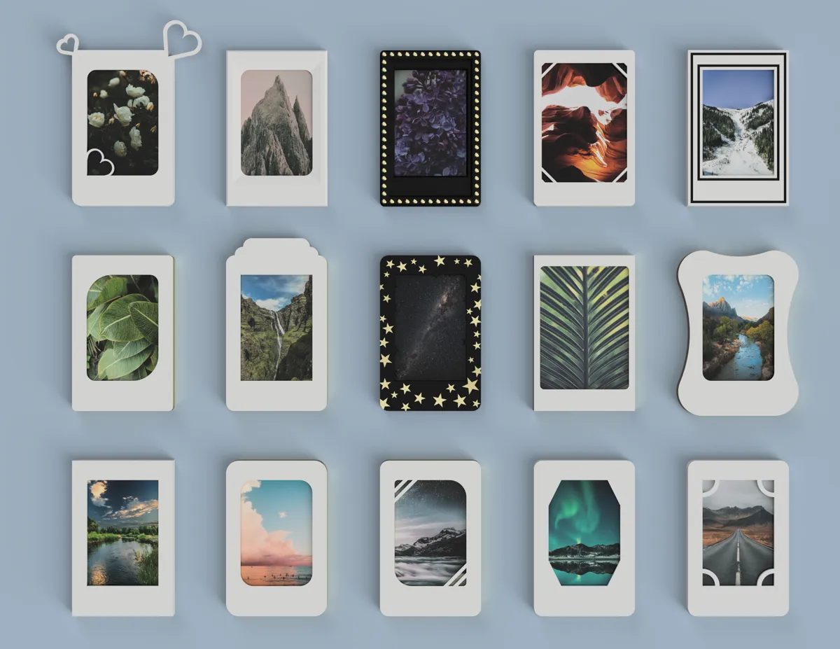 15 Picture frames with stand and wall mount