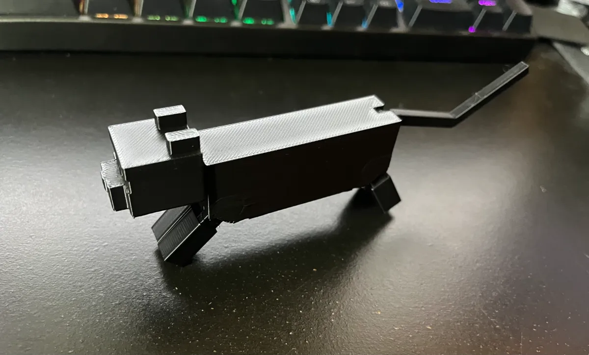Articulated Minecraft Ocelot/Cat, photo 4 of 4 - Articulated Minecraft Ocelot/Cat Fidget & Sensory Toys