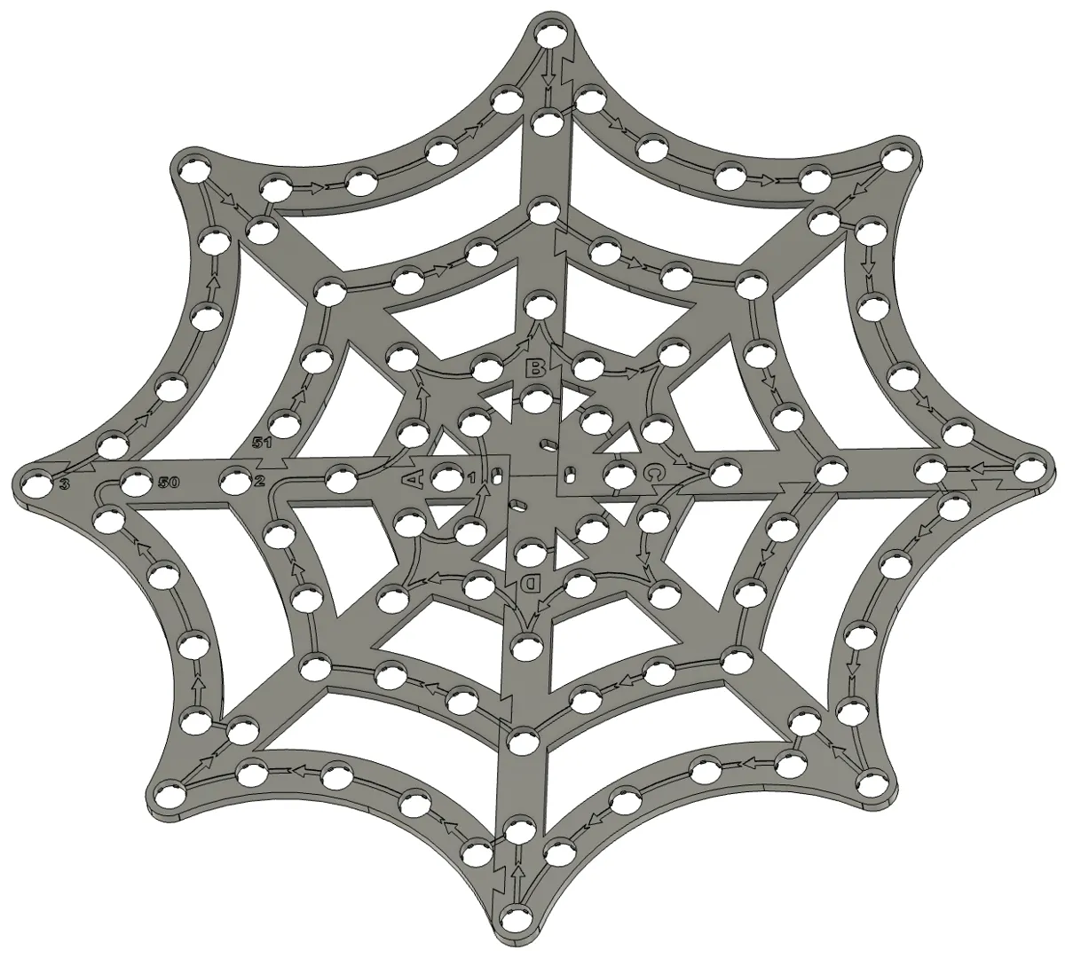 16 Inch Pixel Spider Web Light Frame, photo 2 of 2 - 16 Inch Pixel Spider Web Light Frame Hobby & DIY