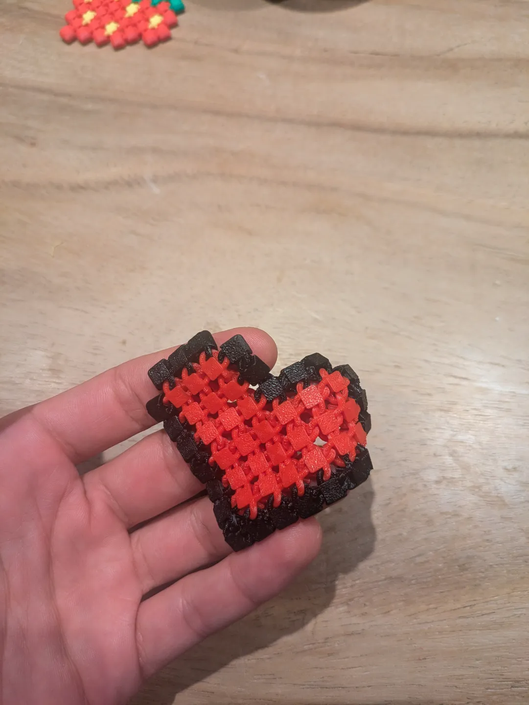 Heart Chain Mail Fidget Toy, photo 3 of 3 - Heart Chain Mail Fidget Toy Art