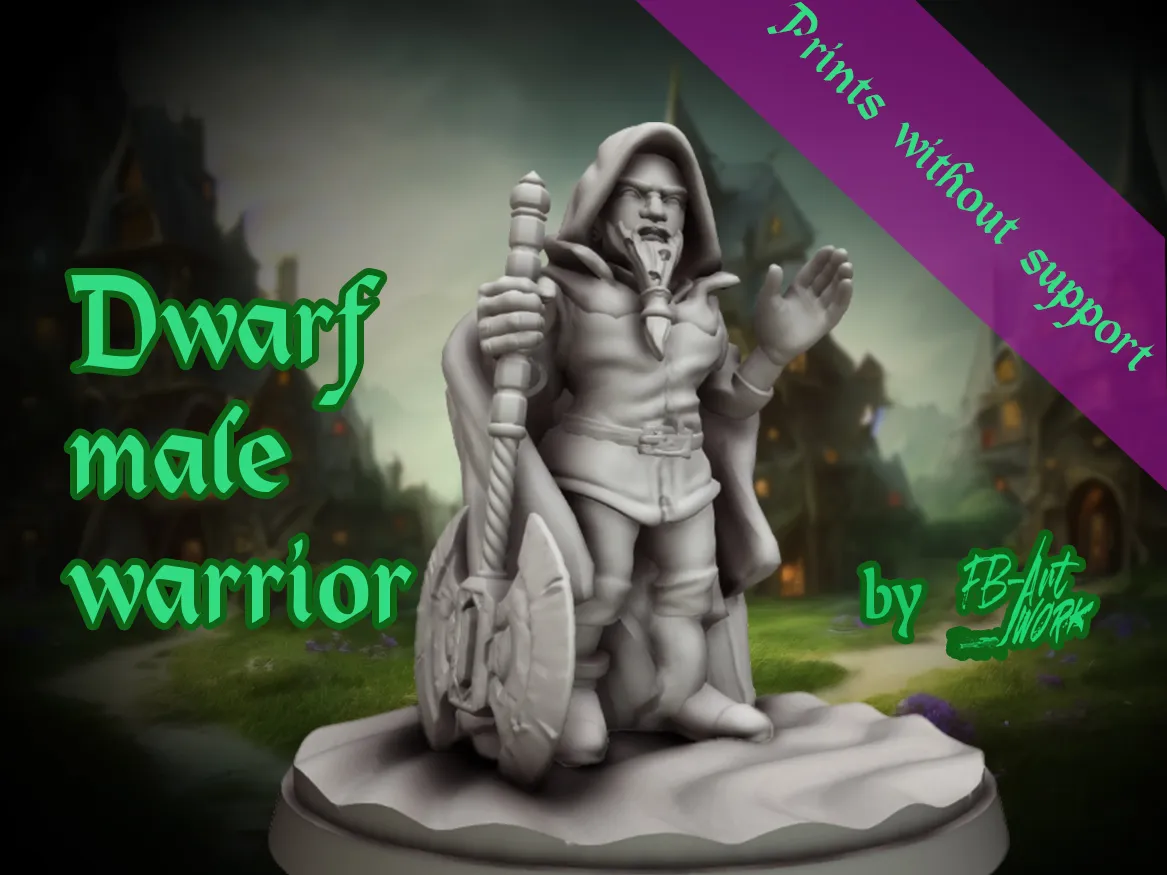 DnD Miniature Dwarf male, with axe - Heroes & Adventurers, in stock in India