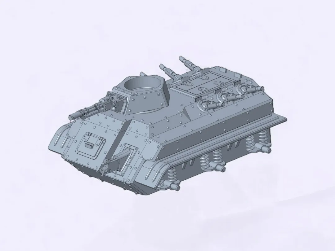 Troop transport tank w. wheels Wh40k