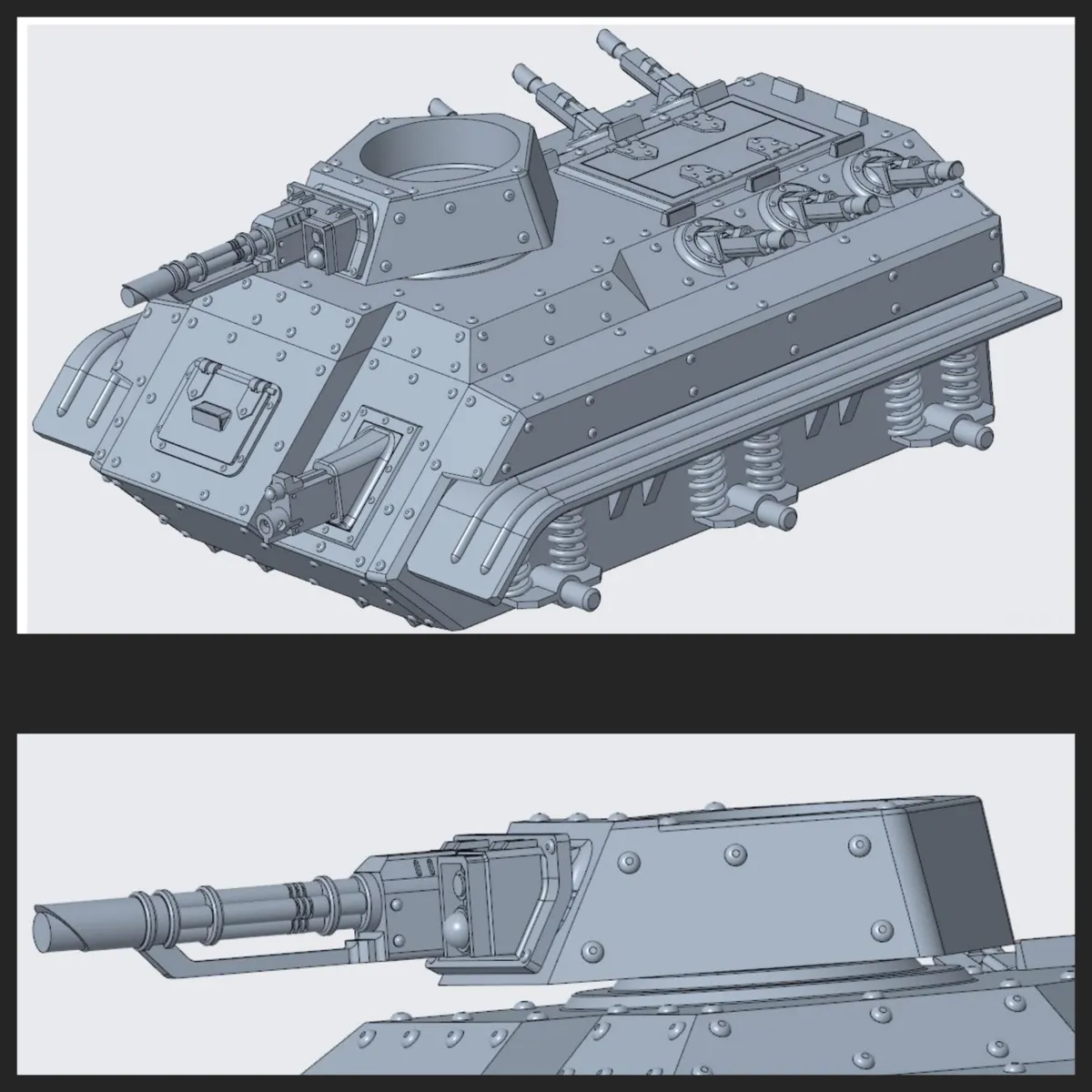 Troop transport tank w. wheels Wh40k, photo 3 of 4 - Troop transport tank w. wheels Wh40k Board Games & Tabletop