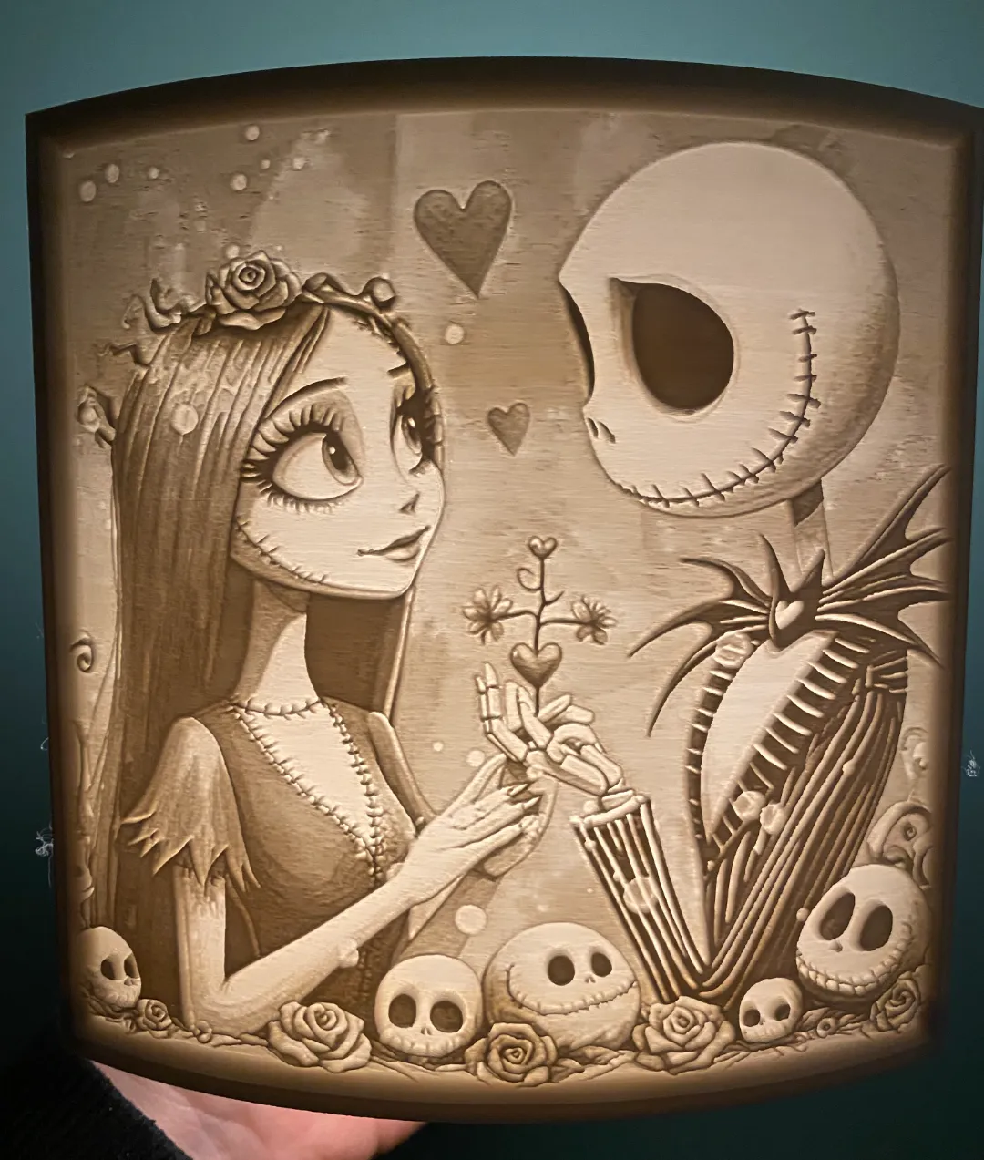 jack skellington and sally - Photo Art & Lithophanes, in stock in India