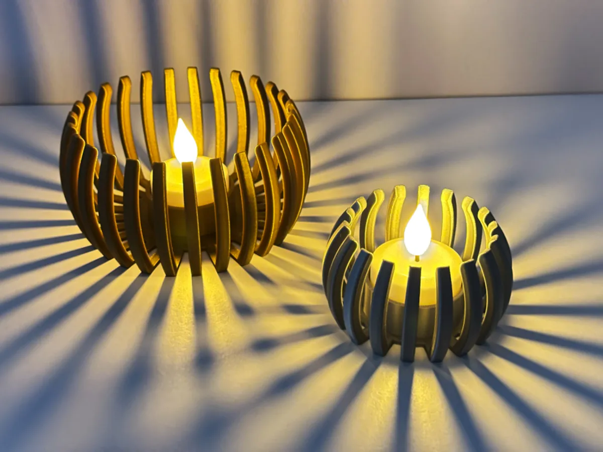 Modern Cage Tea Light Holder