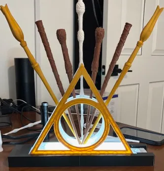 Deathly Hollows Wand Stand Base with light - Art Pieces, in stock in India