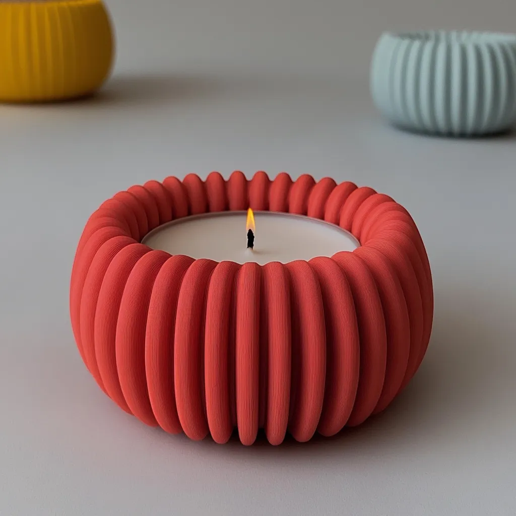 Minimal Colorful Candle Holder
