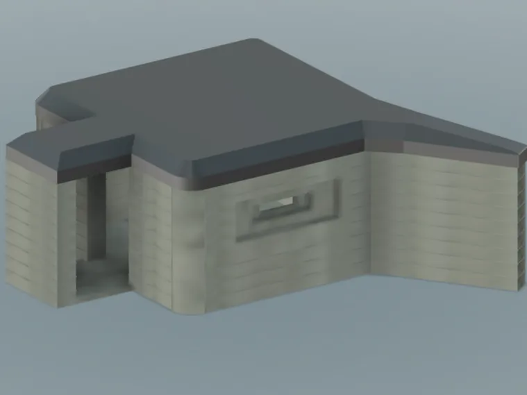 Bunker ww2 wargaming tabletop terrain diarama V2