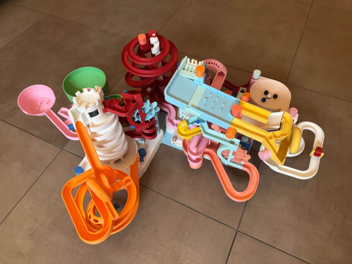 5-Ways Roller Coaster & Tower Marble Run Connector, photo 3 of 4 - 5-Ways Roller Coaster & Tower Marble Run Connector Home Decor Items