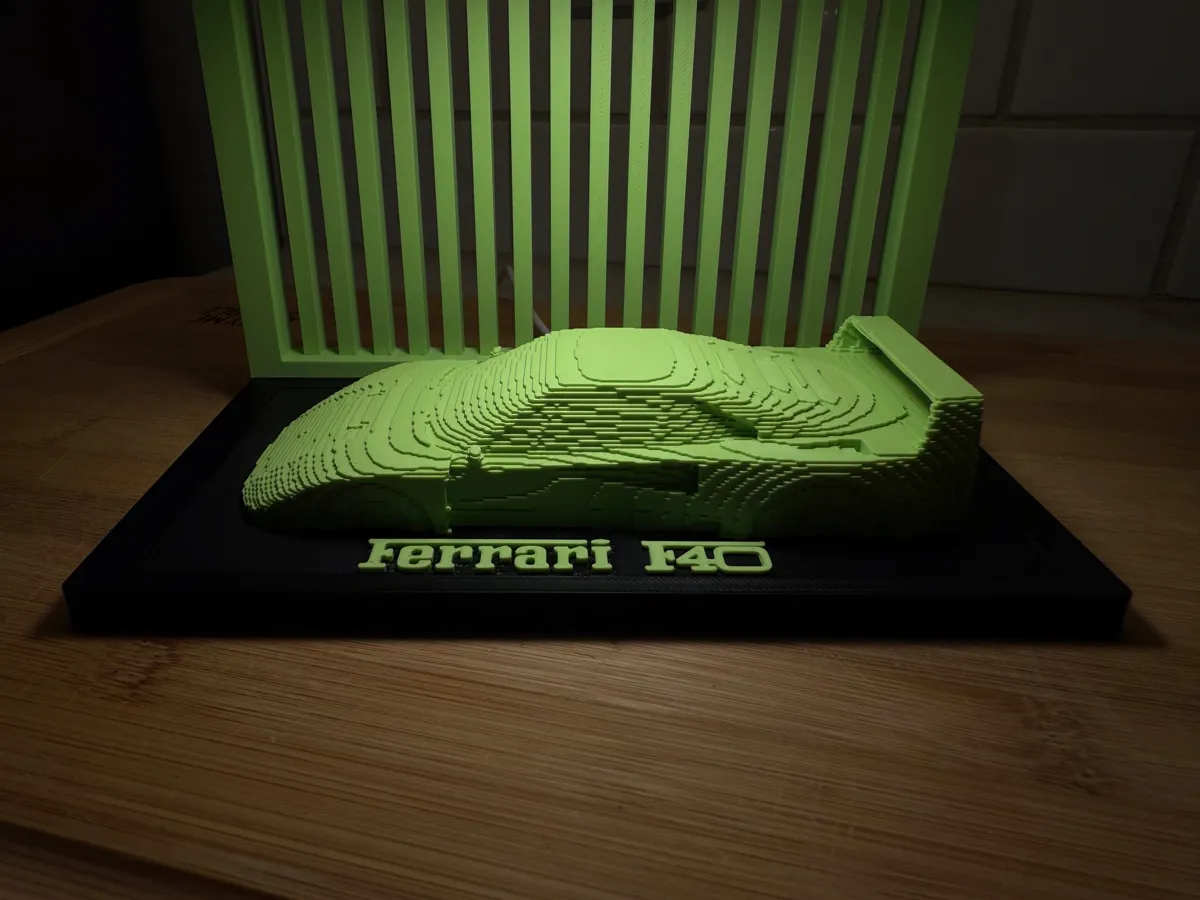 Ferrari F40 Pixel Art Display, photo 4 of 4 - Ferrari F40 Pixel Art Display Home Decor Items
