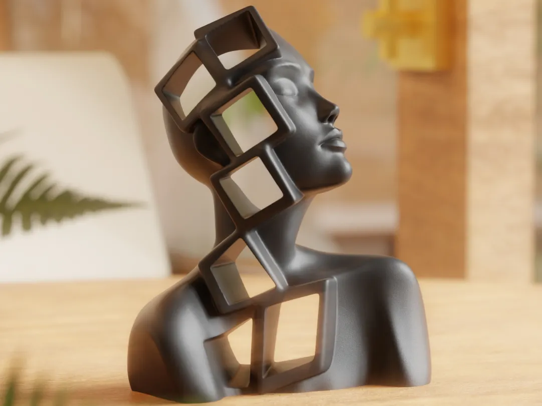 Fragments of Thought, Abstract Female Bust