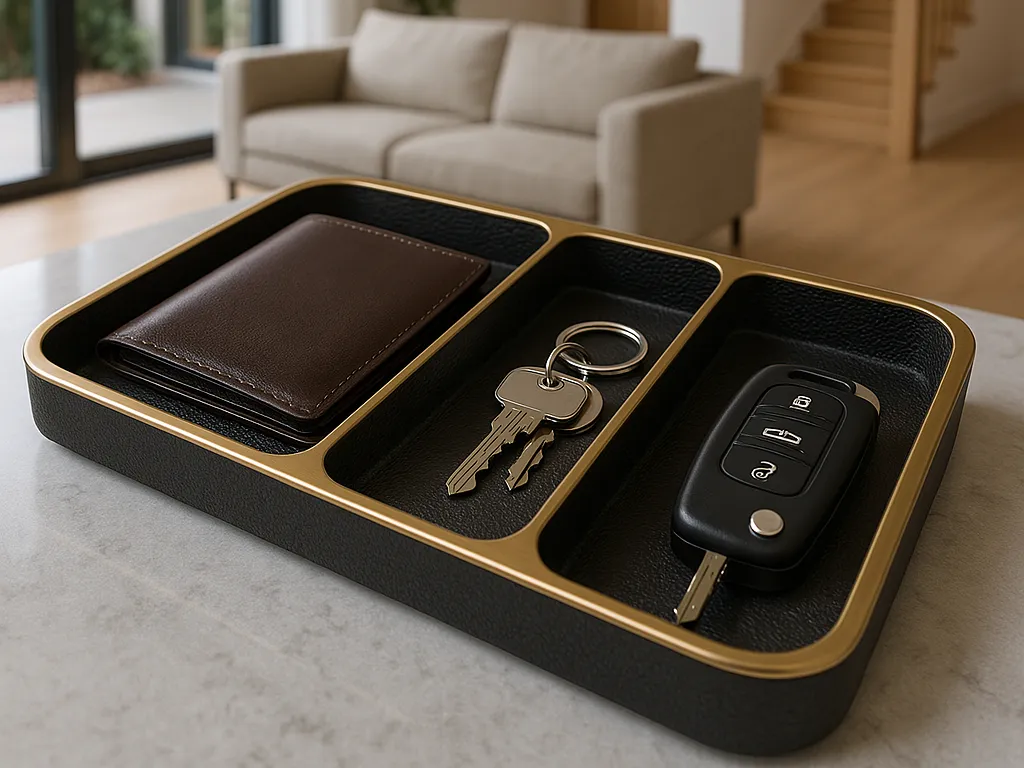 Elegant Valet tray for keys and wallet