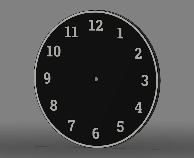 Plain blank clock to use as is or a template