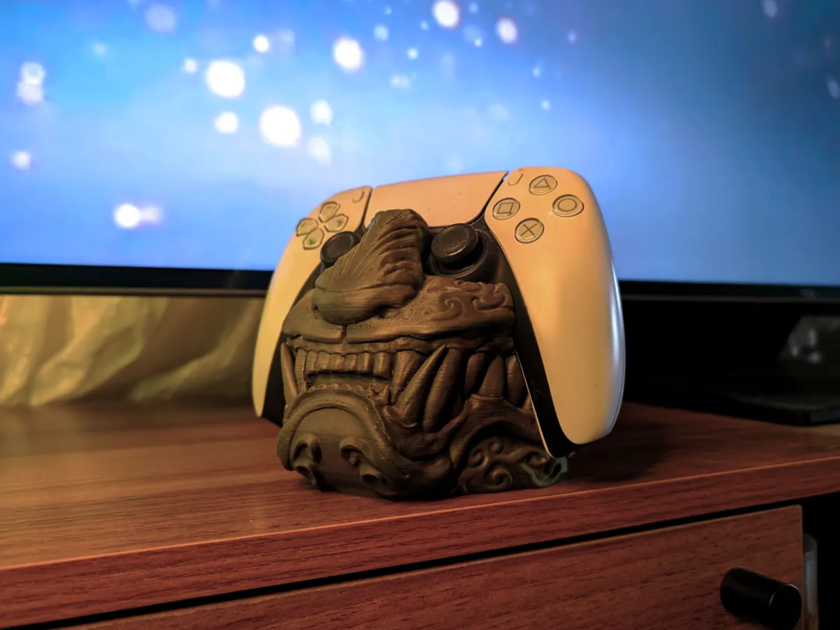 Tiger Oni Mask PS5 Controller Stand