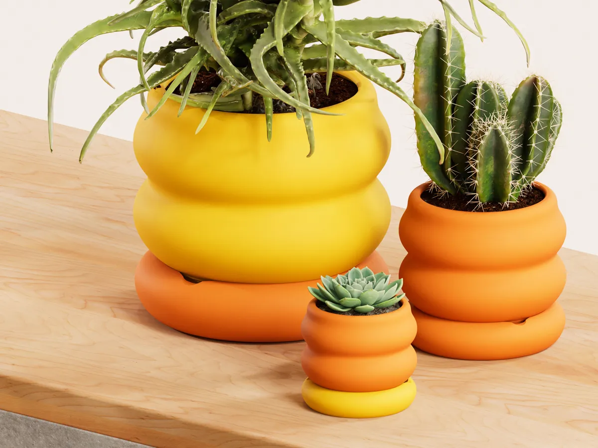 Bumpy Planter & Tray