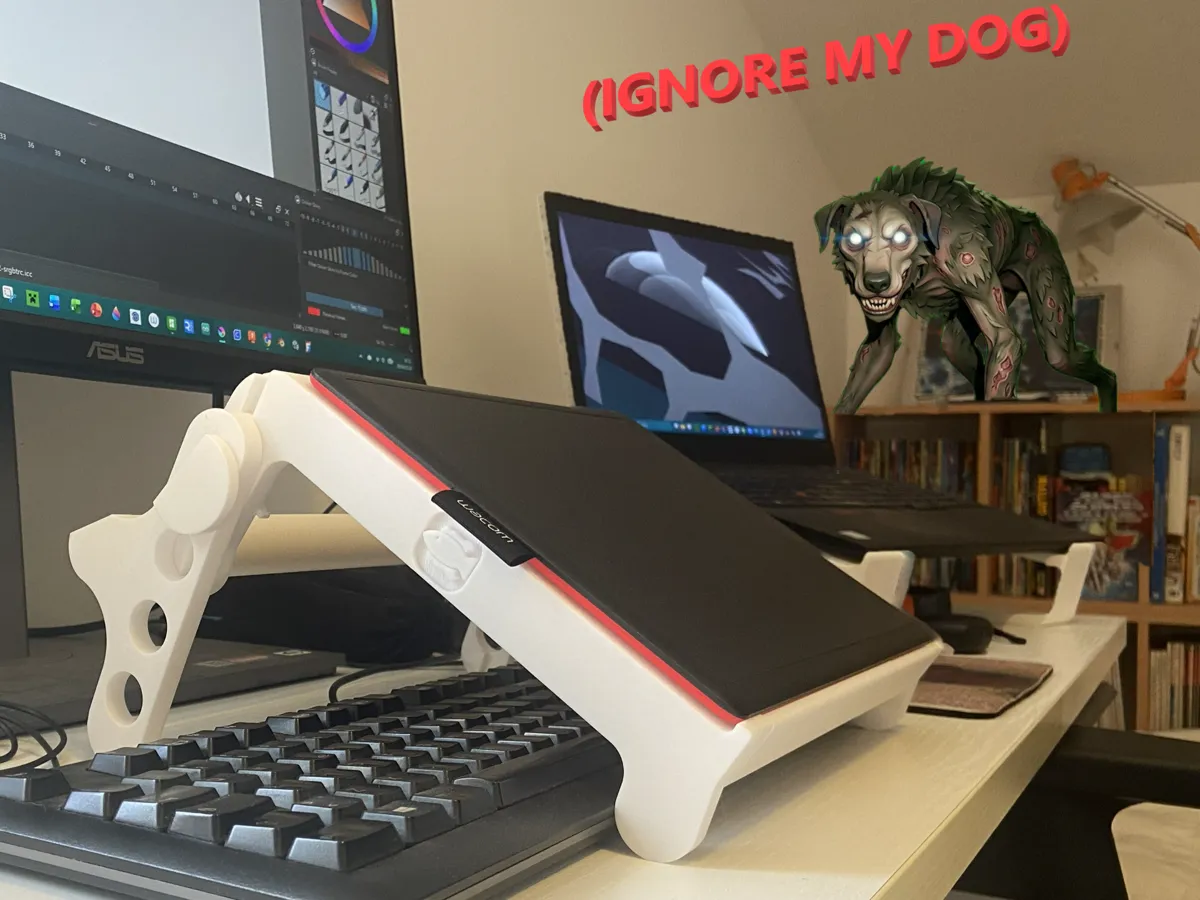 Drawing Tablet Stand - Over Keyboard