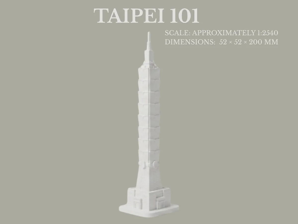 Taipei 101 - 1:2540 Scale - Architecture, in stock in India